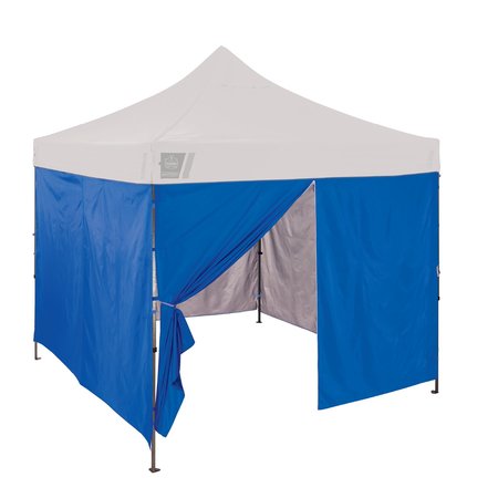 SHAX BY ERGODYNE Blue Pop-Up Tent Sidewall Kit - 10ft x 10ft 6054